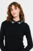 Women Black Embellished Pullover sold by Redtag