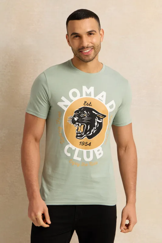 Men Mint Graphic T-Shirt sold by Redtag