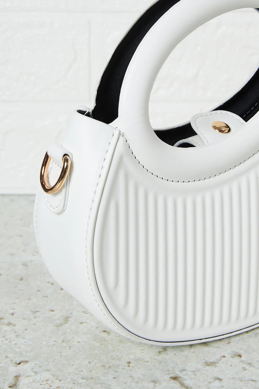 Women White Embossed Cross Body Bag sold by Redtag product image thumbnail 3