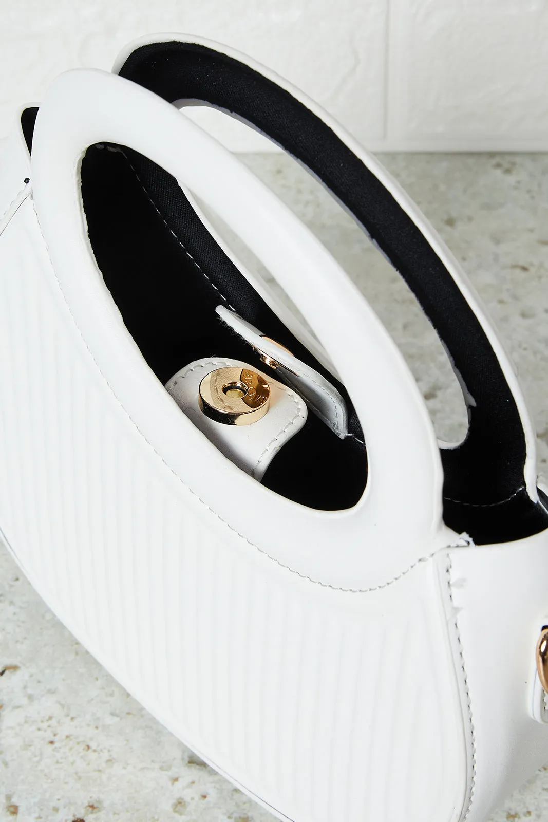 Women White Embossed Cross Body Bag sold by Redtag product image thumbnail 4