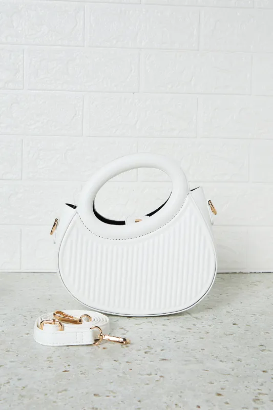 Women White Embossed Cross Body Bag sold by Redtag