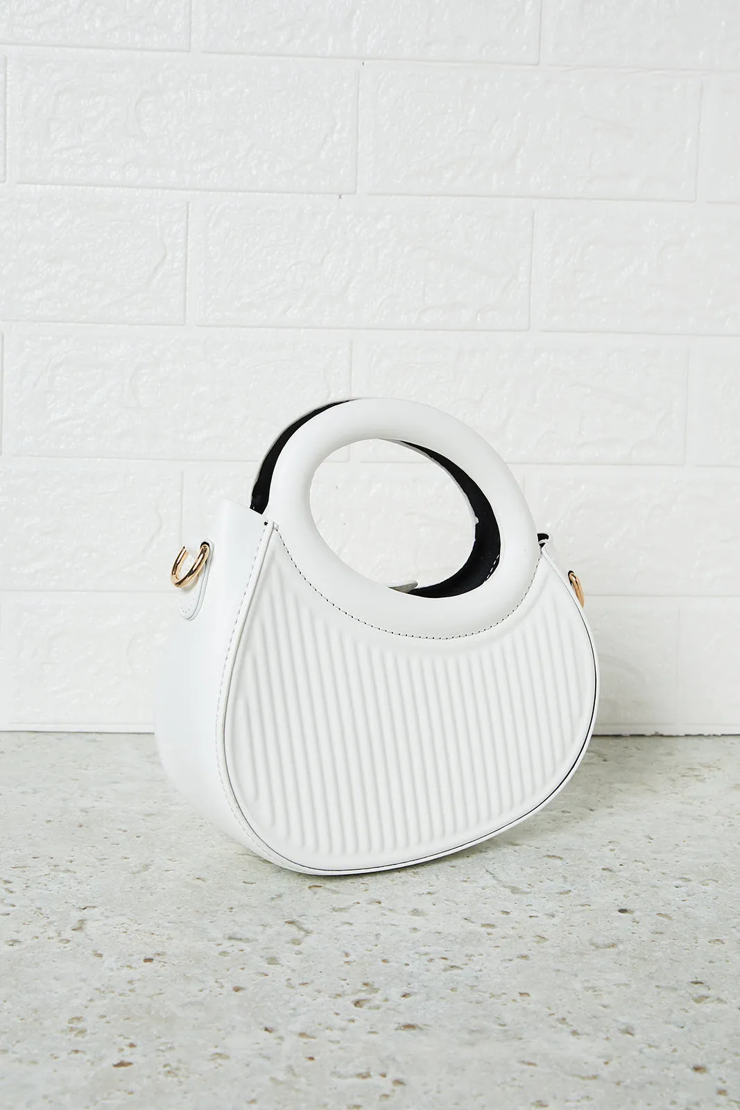 Women White Embossed Cross Body Bag sold by Redtag product image thumbnail 2