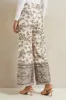 Women Beige Printed Wide Leg Trousers sold by Redtag