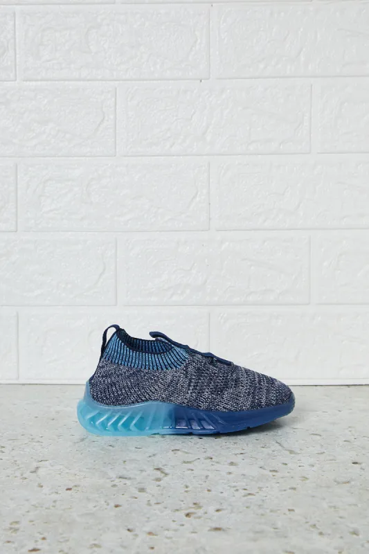 Infant Boys Navy Textured Slip-On Trainers sold by Redtag