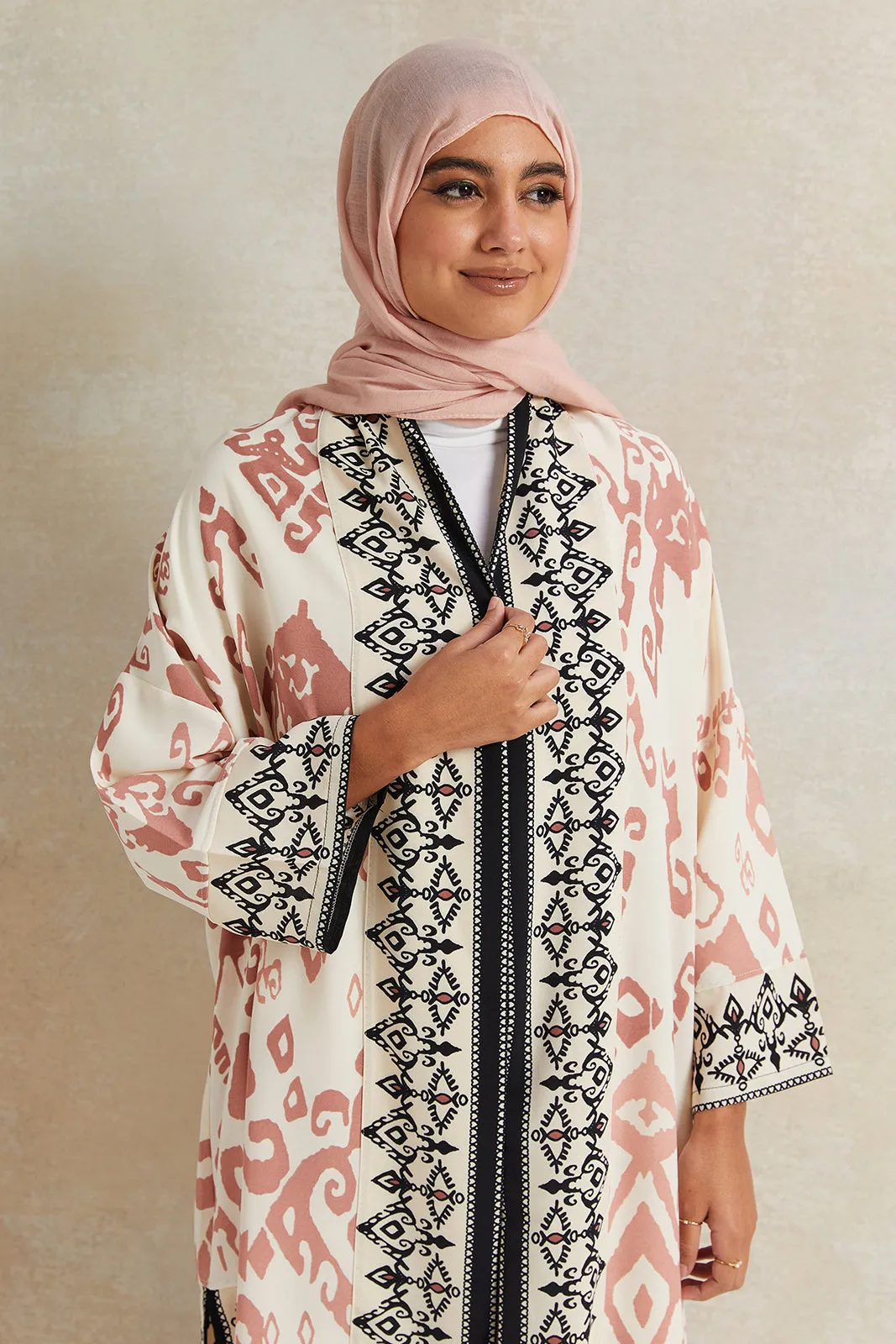 Women Cream Printed Kimono sold by Redtag product image thumbnail 2