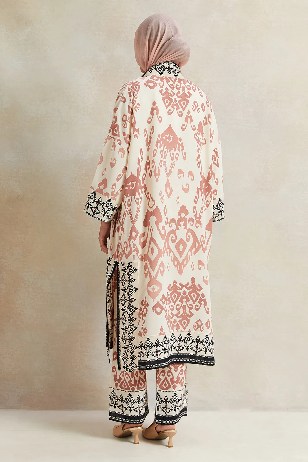Women Cream Printed Kimono sold by Redtag product image thumbnail 3
