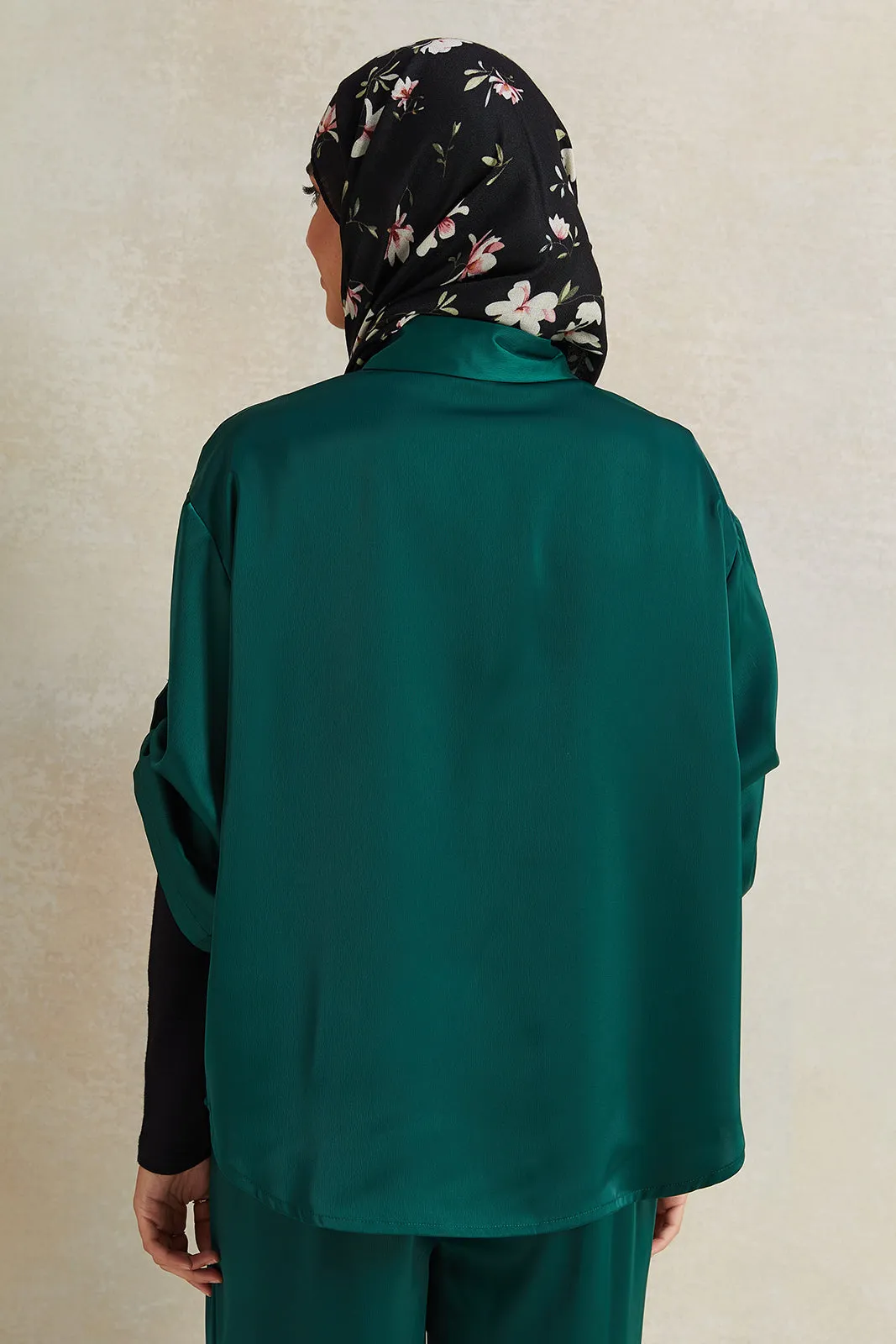 Women Olive Collared Shirt Blouse sold by Redtag product image thumbnail 3