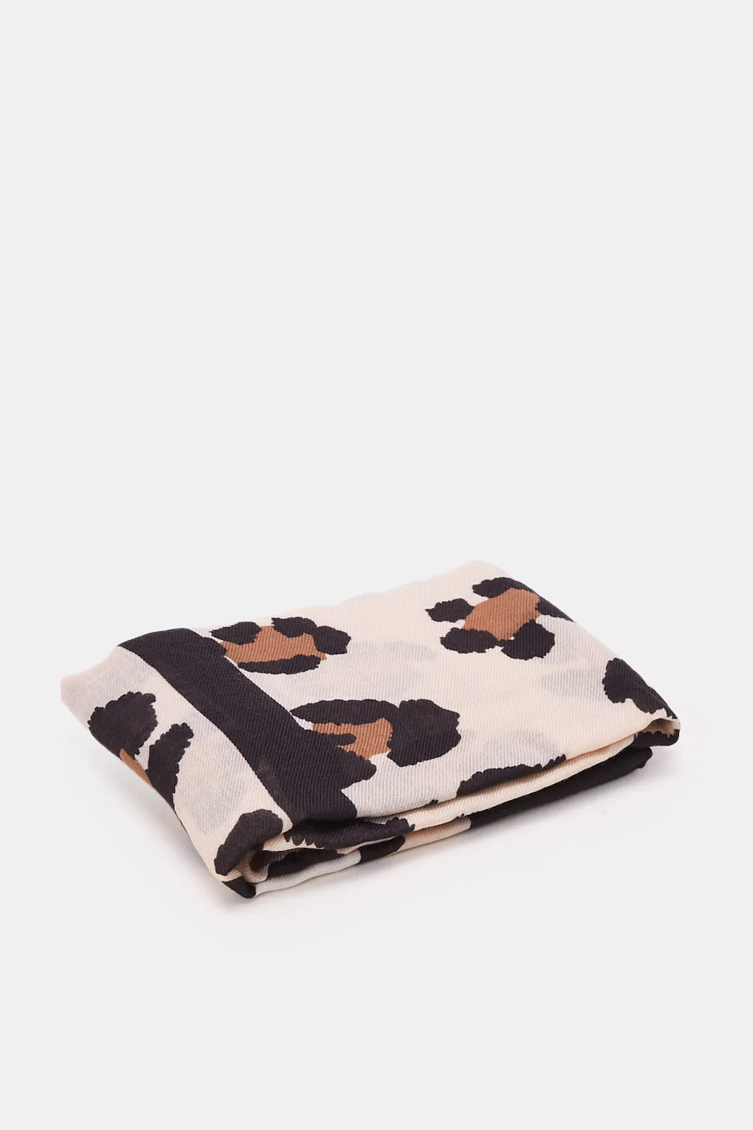 Women Beige Animal Printed Scarf sold by Redtag product image thumbnail 2