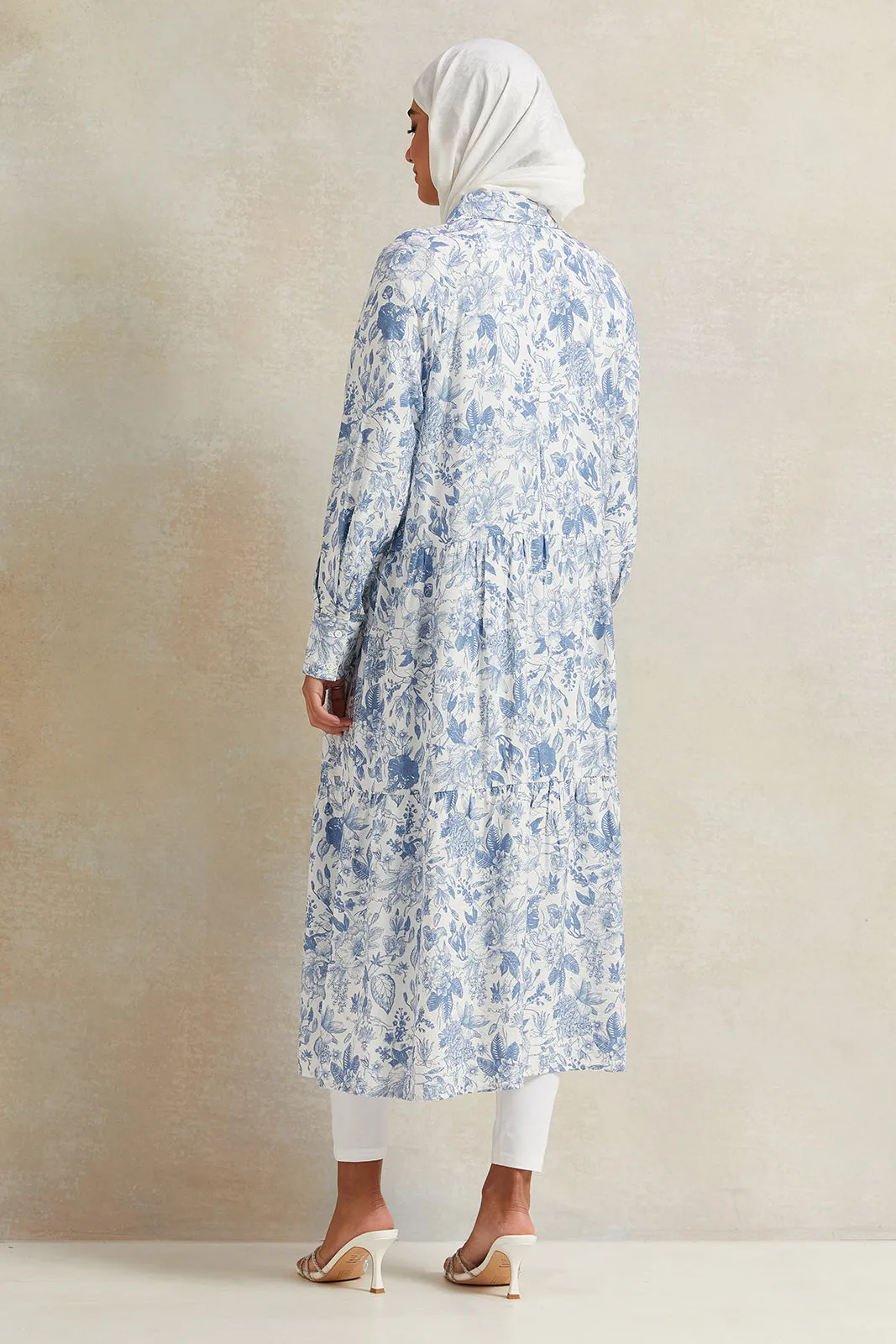 Women Blue Printed Maxi Dress sold by Redtag product image thumbnail 3