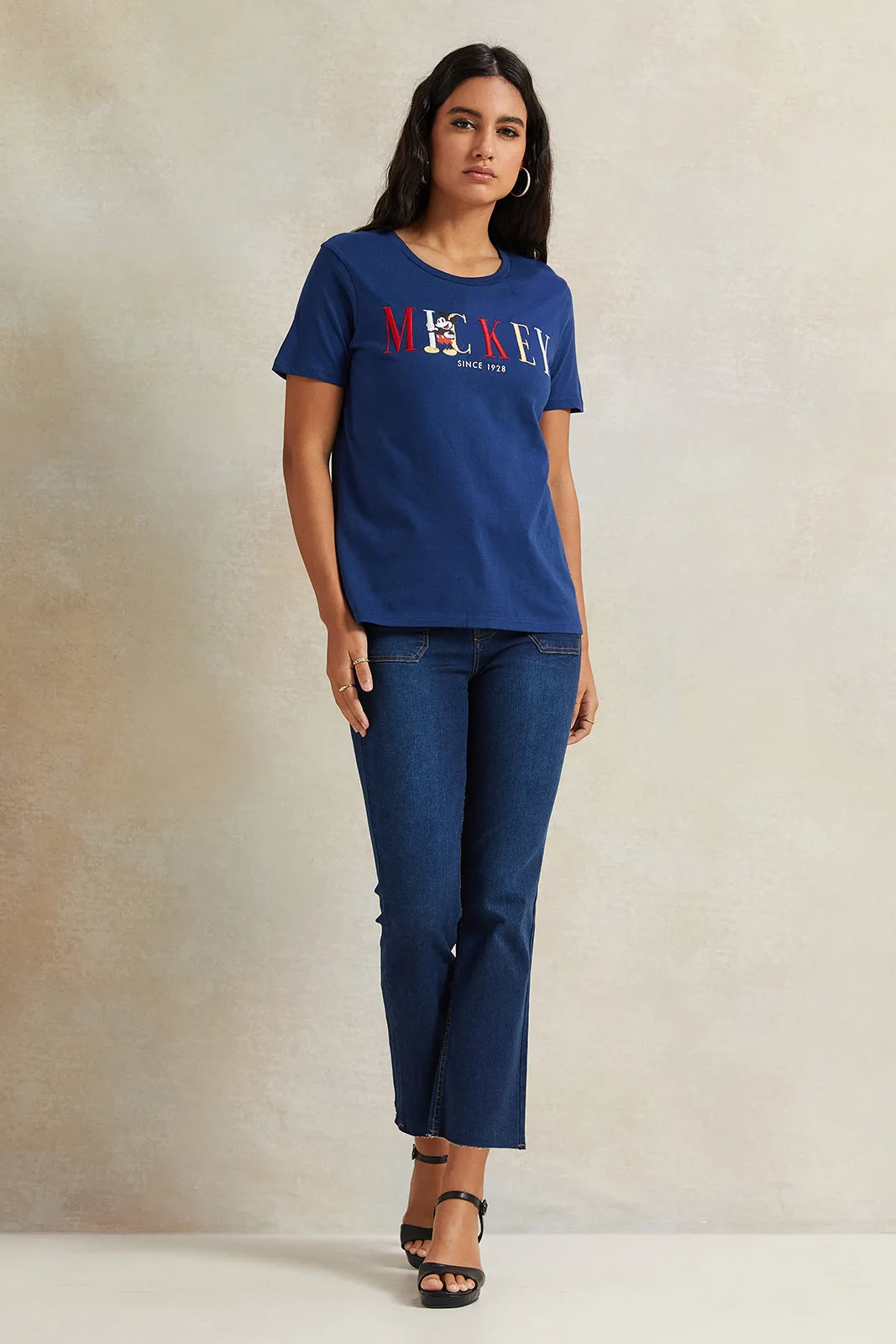 Women Blue Straight Fit Jeans sold by Redtag product image thumbnail 2