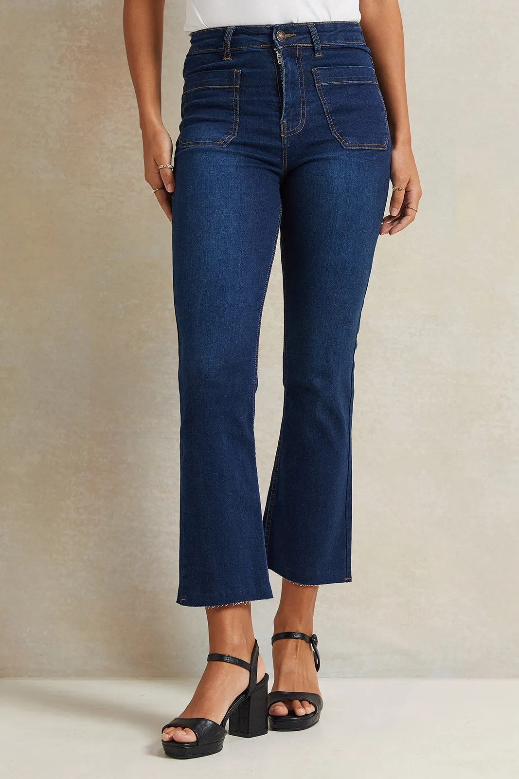 Women Blue Straight Fit Jeans sold by Redtag