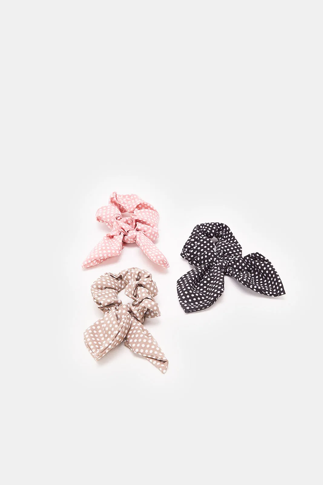 Women Assorted Printed Scrunchy Set (3 Piece) sold by Redtag