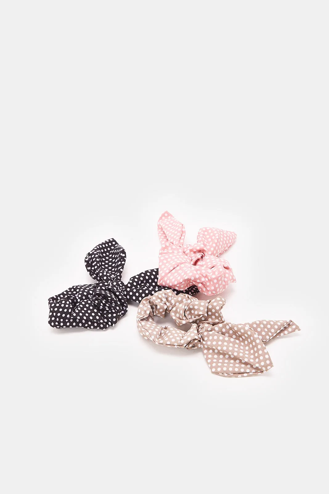 Women Assorted Printed Scrunchy Set (3 Piece) sold by Redtag product image thumbnail 3