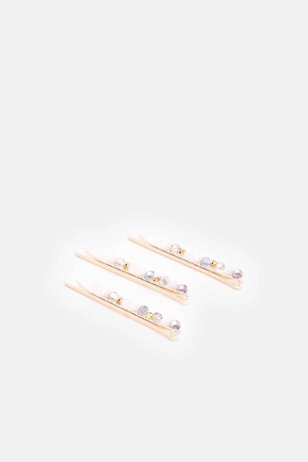 Women Gold Embellished Hair Clip Set (3 Piece) sold by Redtag product image thumbnail 2