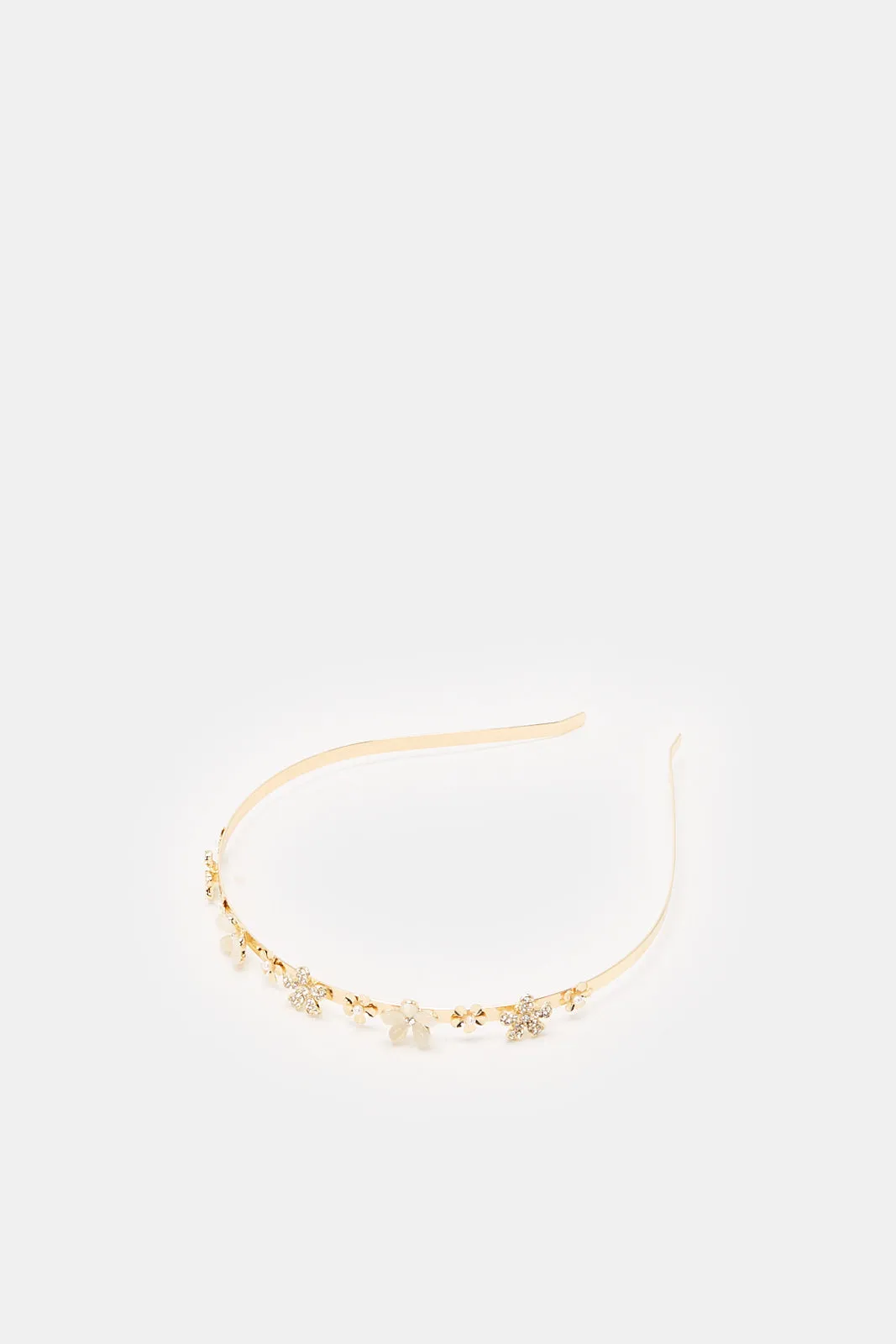 Women Gold Floral Headband sold by Redtag product image thumbnail 3