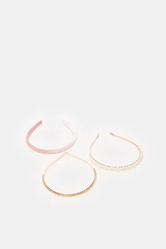 Women Assorted Embellished Headbands (Pack of 3) sold by Redtag