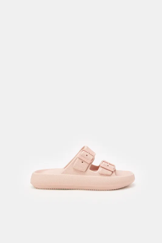 Women Pink Molded Slide sold by Redtag