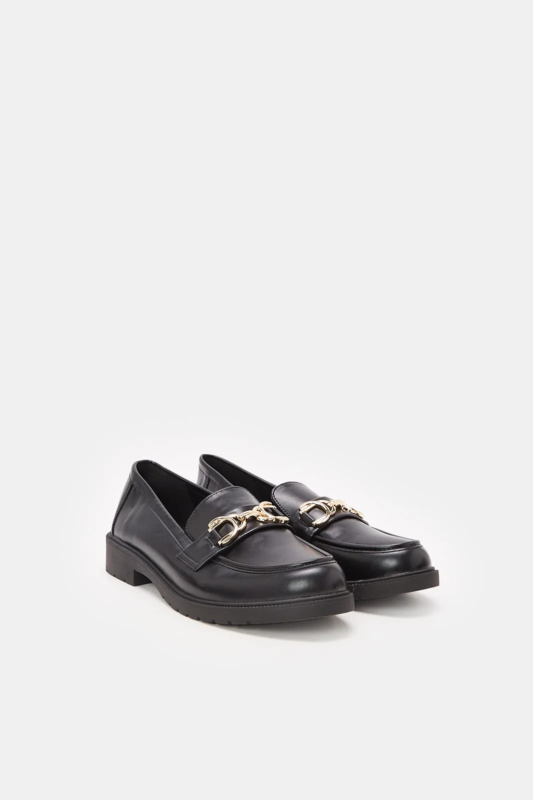 Women Black Patent Loafer sold by Redtag product image thumbnail 2