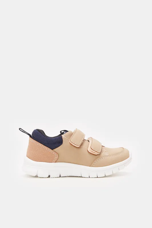 Infant Boys Brown Double Strap Sneaker sold by Redtag
