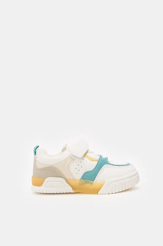 Infant Boys Cream Velcro Sneaker sold by Redtag