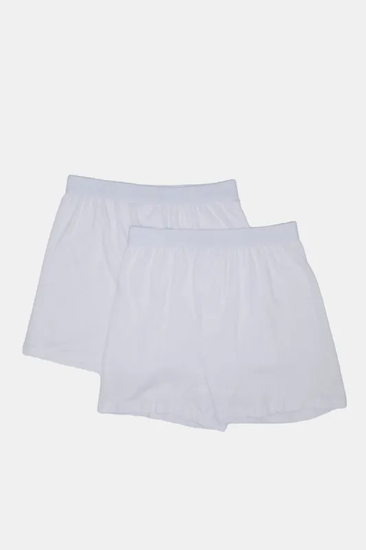Men White Boxers Brief Set (Pack of 2) sold by Redtag