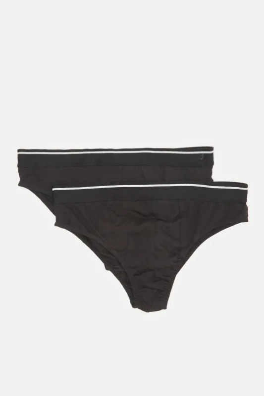 Men Black Brief Set (Pack of 2) sold by Redtag