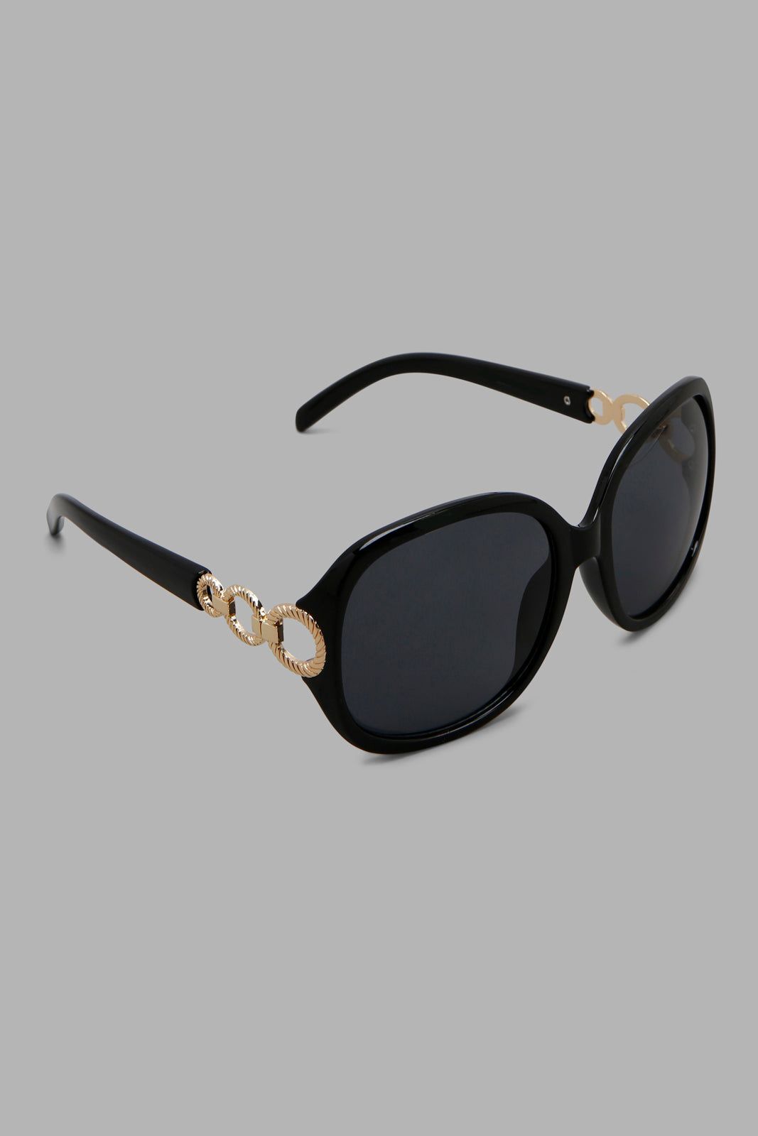Black And Gold Embellished Sunglasses For Women sold by Redtag