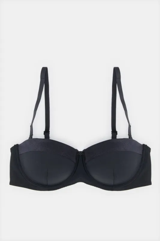 Women Assorted Solid Padded Balconette Bra (Pack of 3) sold by Redtag