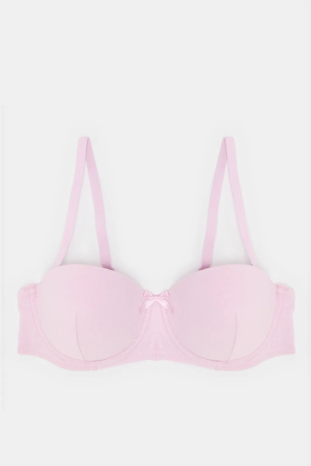 Women Grey Melange With Lace Balconette Bra Set (Pack of 3) sold by Redtag