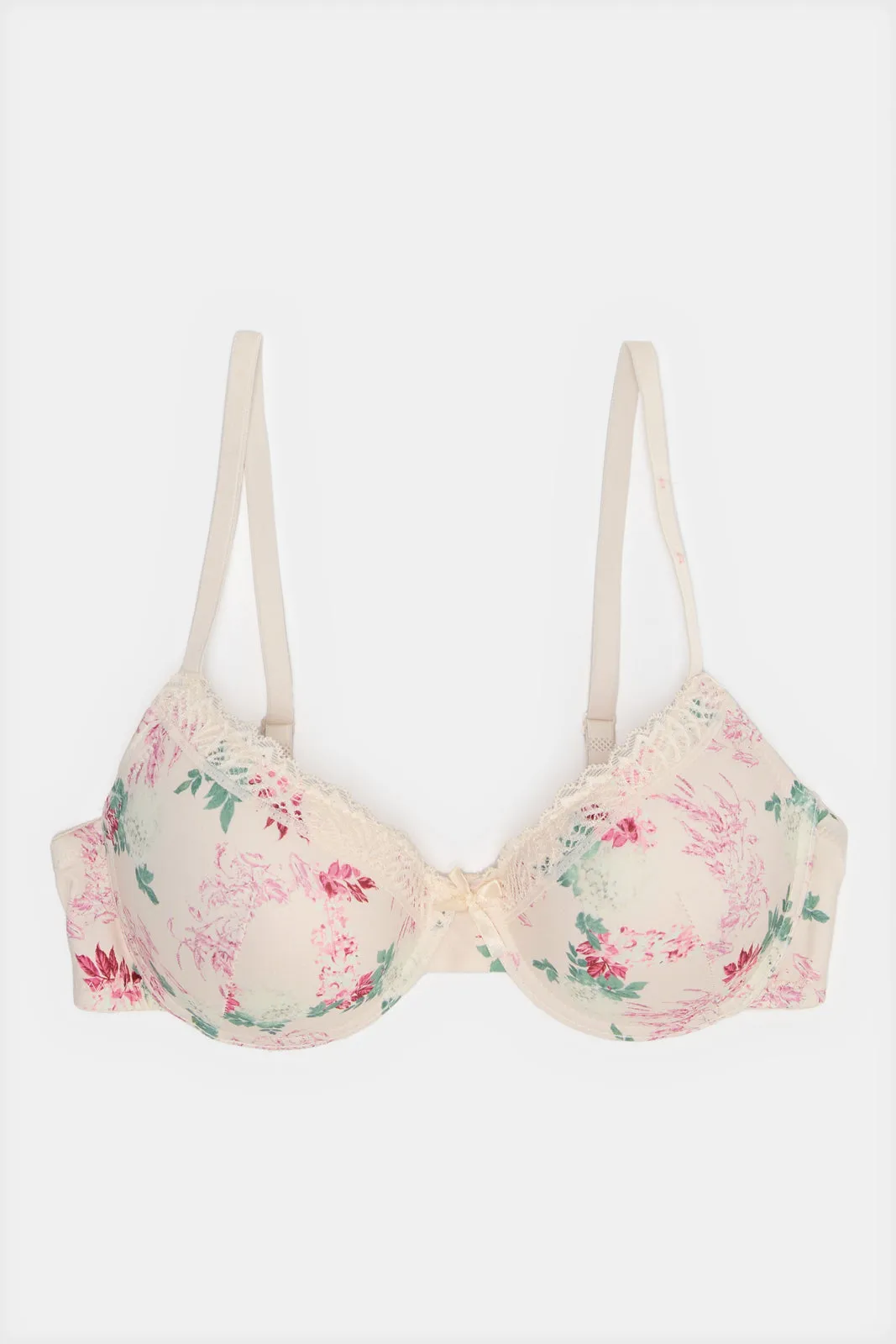 Women Green And Pink Printed Plunge Bras Set (Pack of 2) sold by Redtag product image thumbnail 2