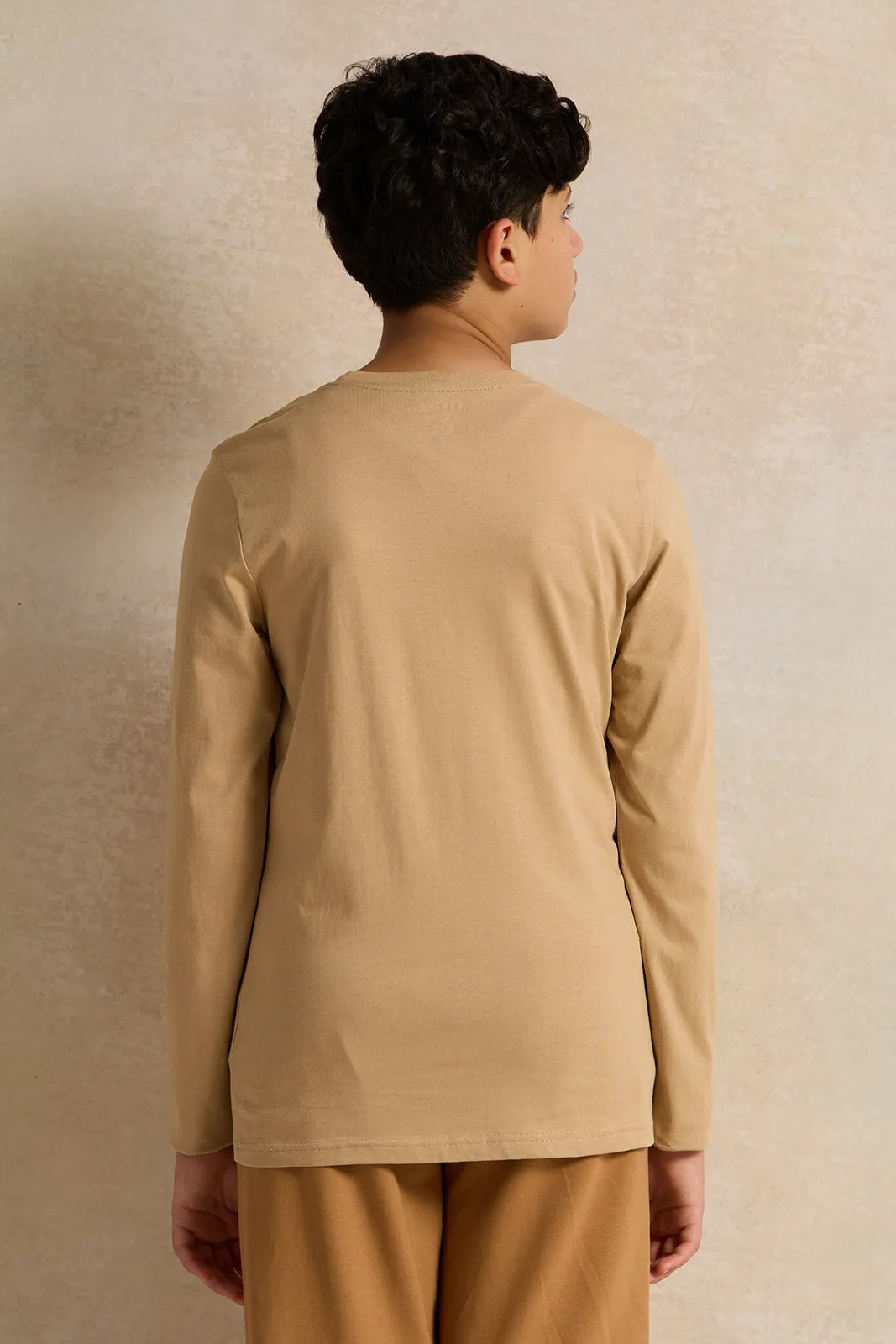 Senior Boys Beige Phone Evolution T-Shirt sold by Redtag product image thumbnail 3