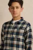 Senior Boys Navy checkered Shirt With White T-shirt sold by Redtag