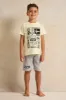 Boys Yellow And Grey Nasa Printed Pyjama Set (2 Piece) sold by Redtag