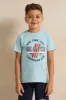 Boys Blue And Navy Printed Pyjama Set (2 Piece) sold by Redtag
