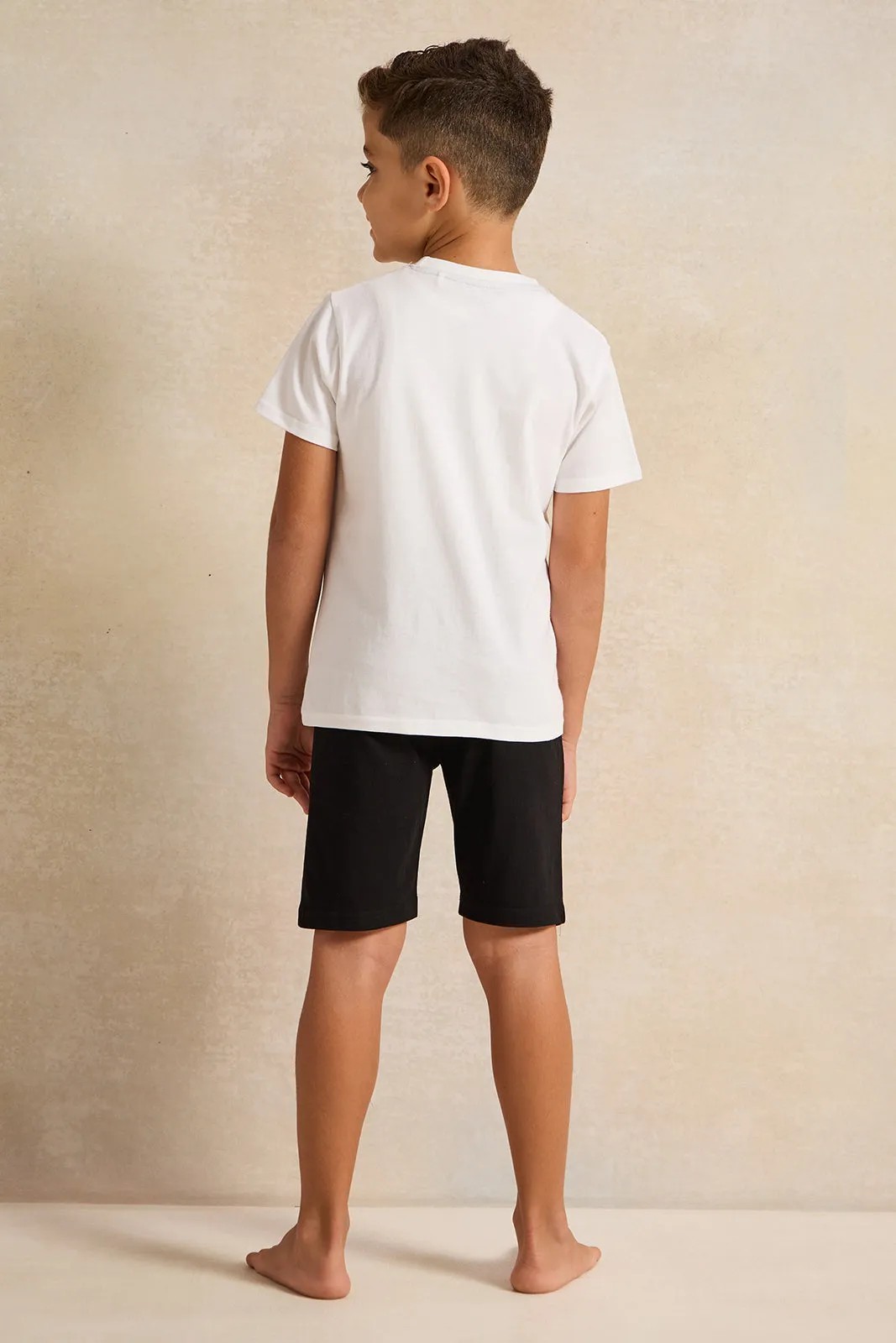 Boys White And Black Nasa Printed Pyjama Set (2 Piece) sold by Redtag product image thumbnail 4