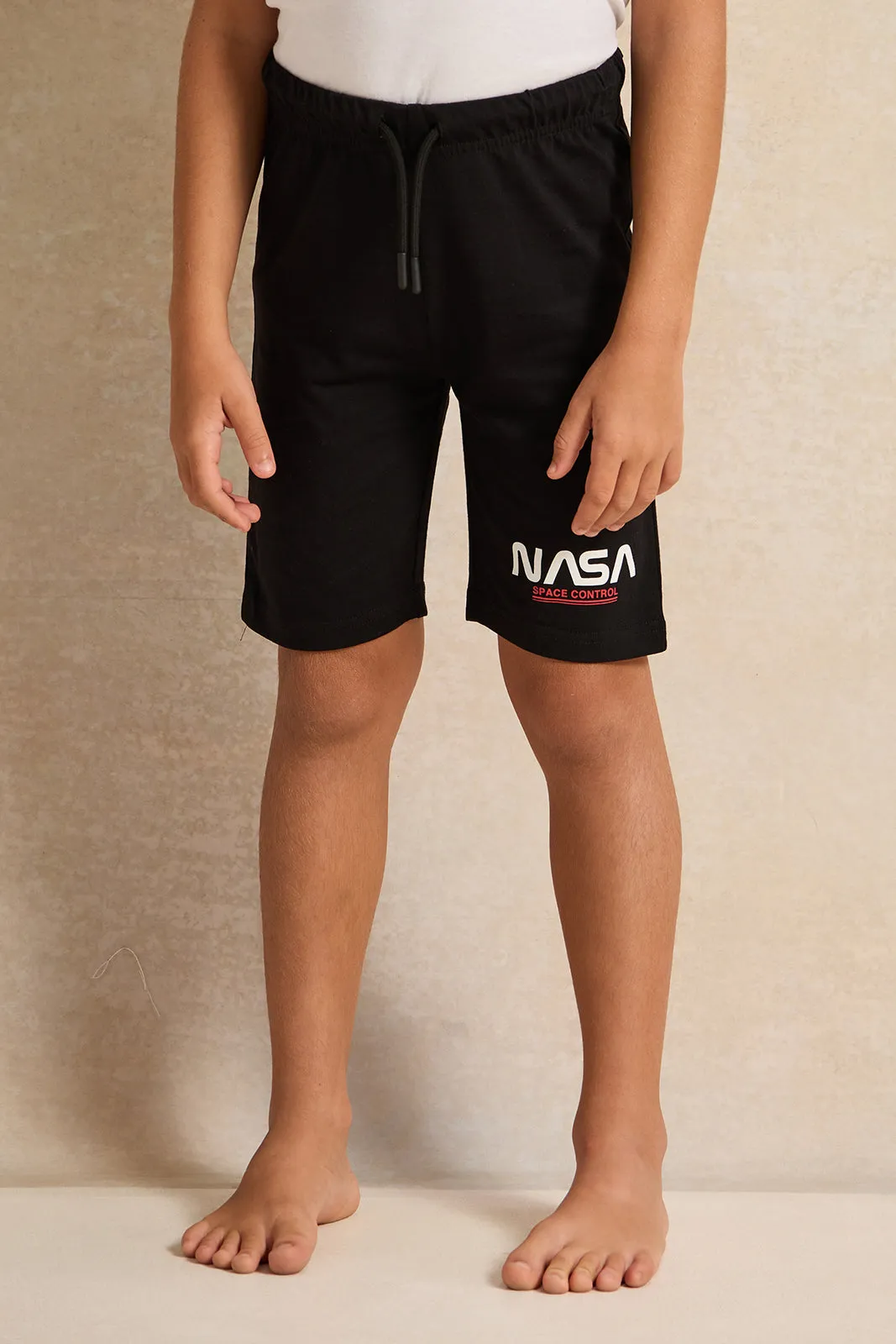Boys White And Black Nasa Printed Pyjama Set (2 Piece) sold by Redtag product image thumbnail 3