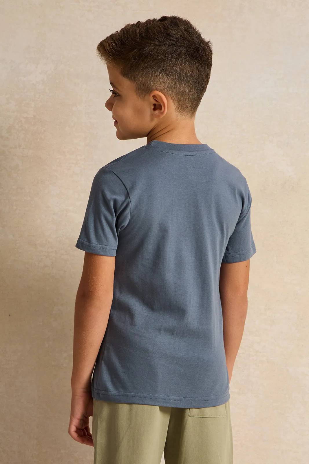 Boys Blue Racing Printed T-Shirt sold by Redtag product image thumbnail 3