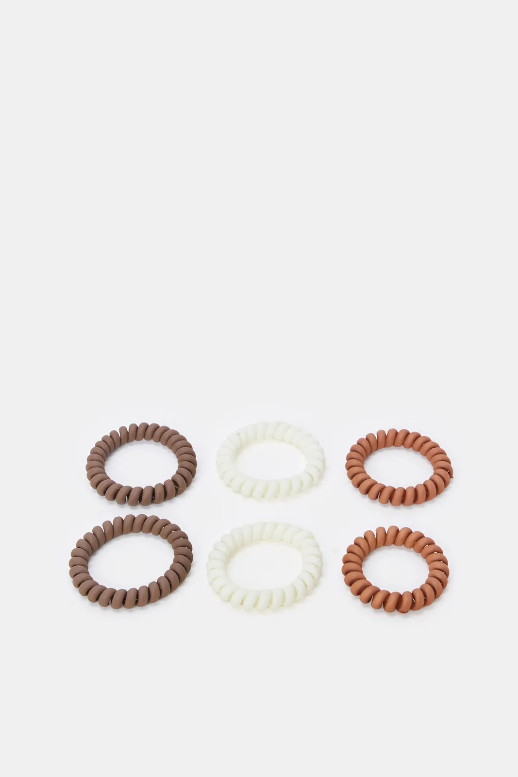 Women Assorted Plain Elastic Hair Band Set (6 Piece) sold by Redtag