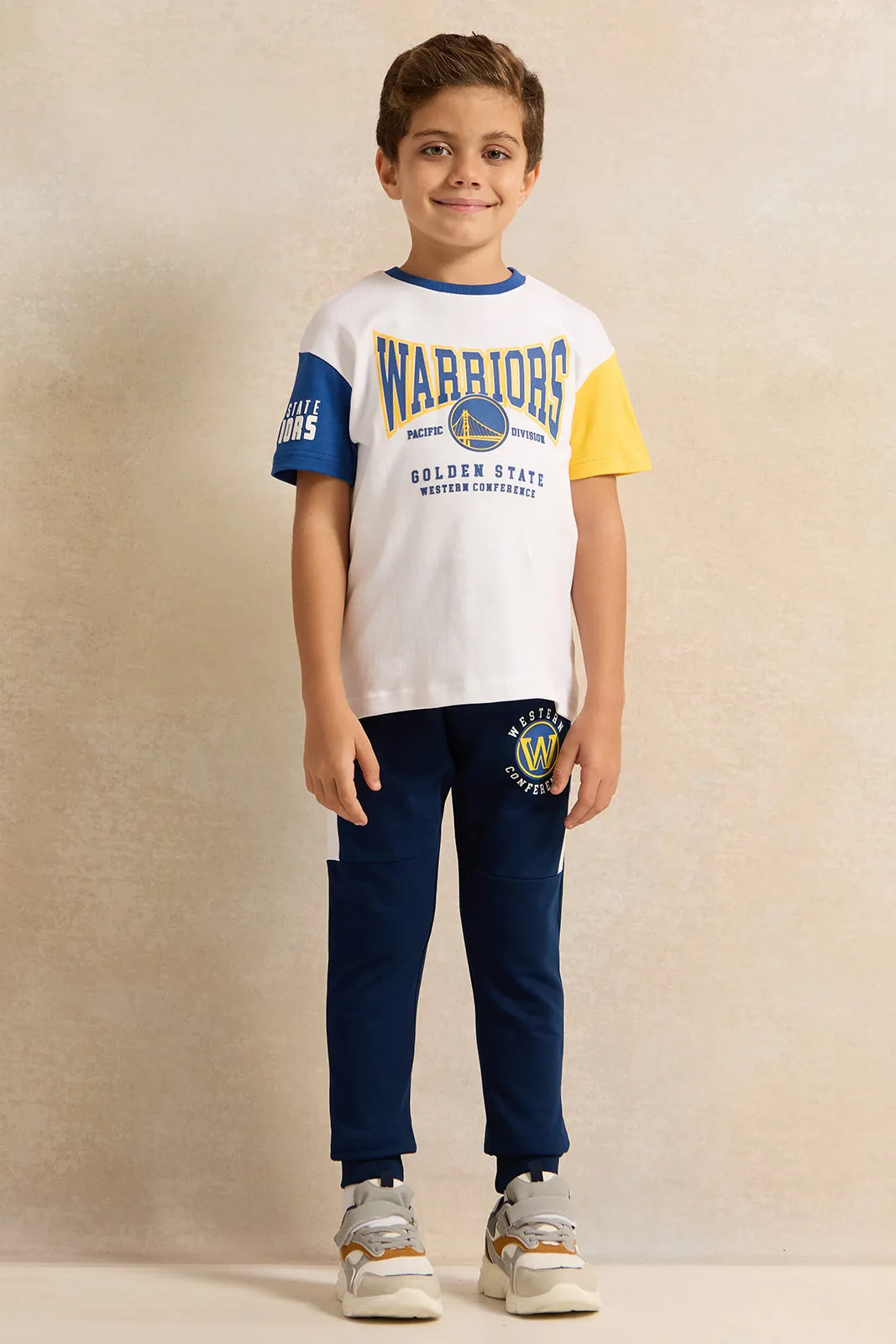 Boys Navy Nba Print Active Pants sold by Redtag product image thumbnail 2