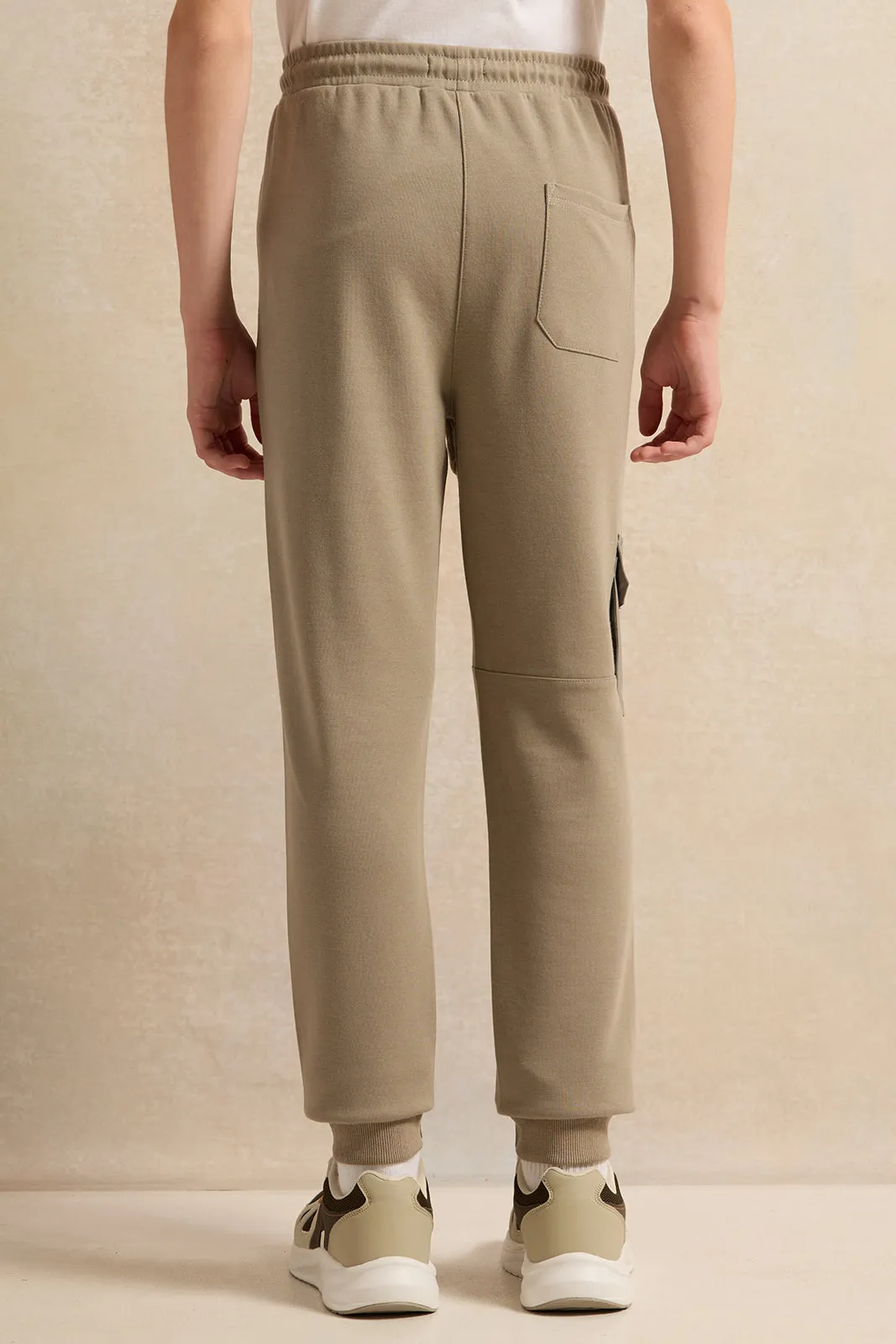 Senior Boys Grey And Beige Cargo Active Pants sold by Redtag product image thumbnail 3
