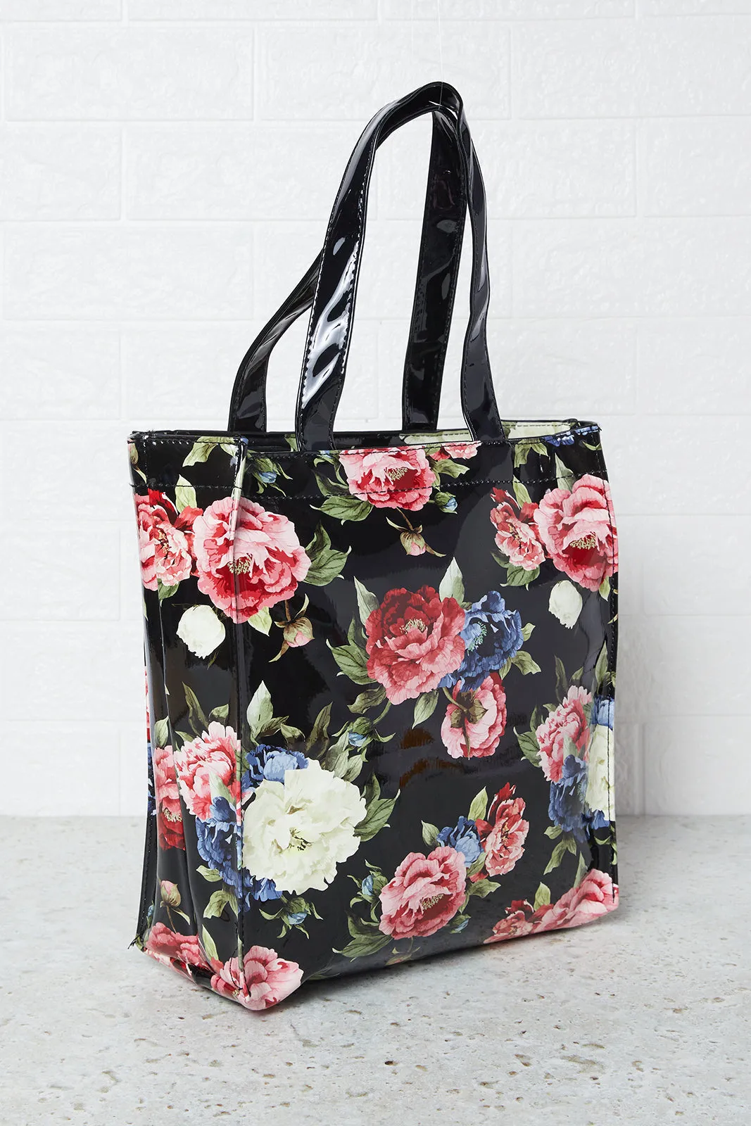 Women Black Printed Shopper Bag sold by Redtag product image thumbnail 2