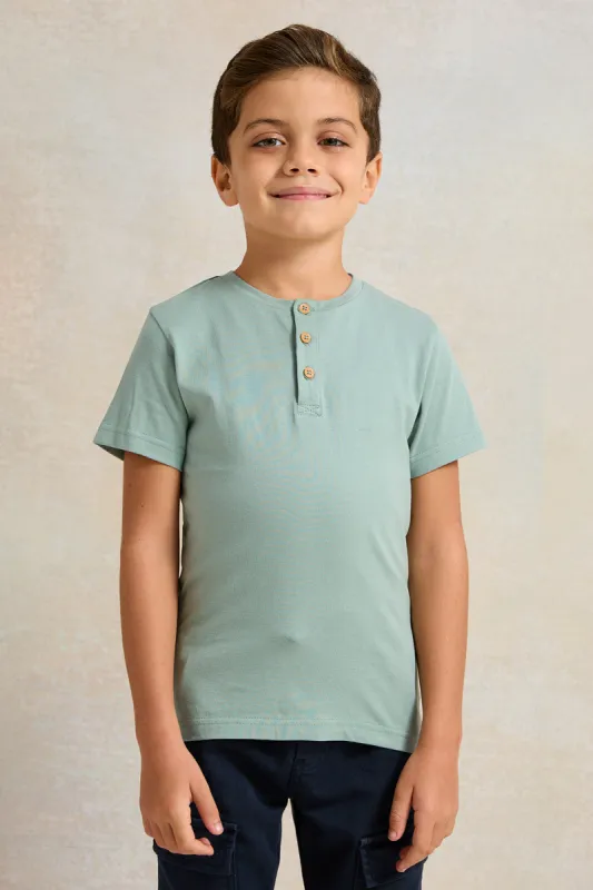 Boys Mint Short sleeve T-shirt sold by Redtag
