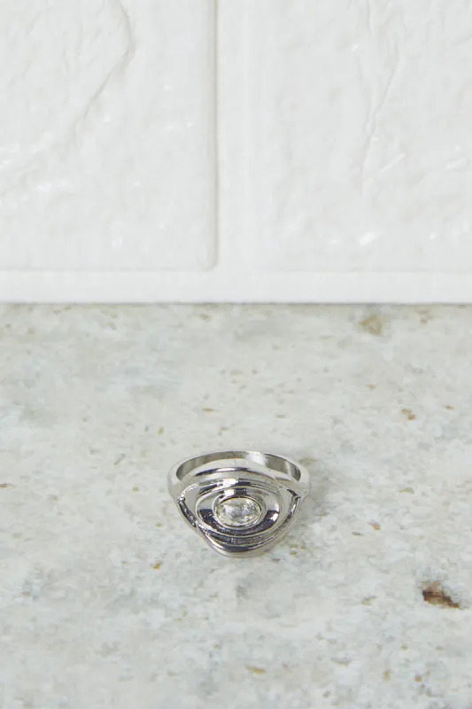 Women Silver Embellished Ring sold by Redtag