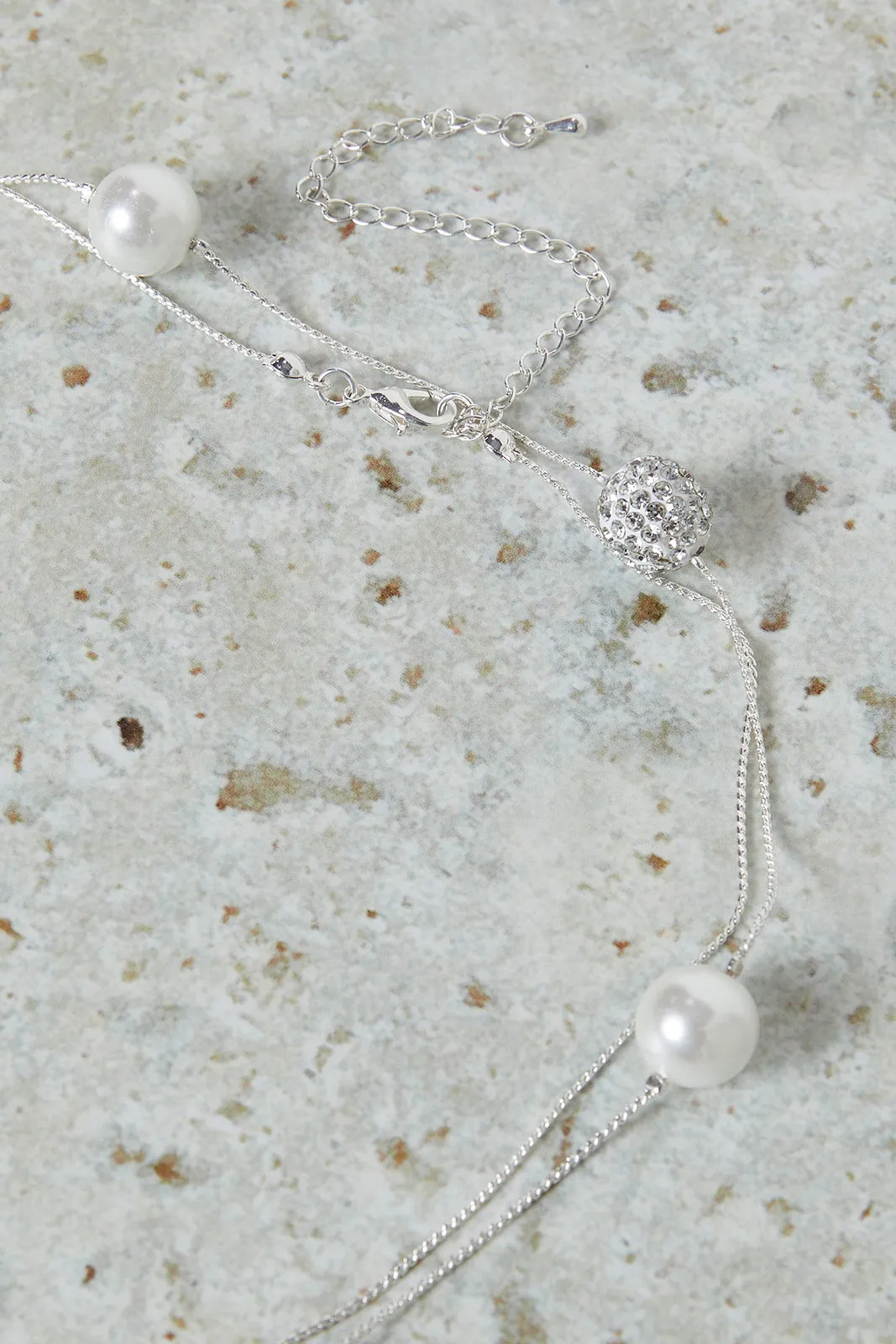 Women Silver Embellished Necklace sold by Redtag product image thumbnail 3