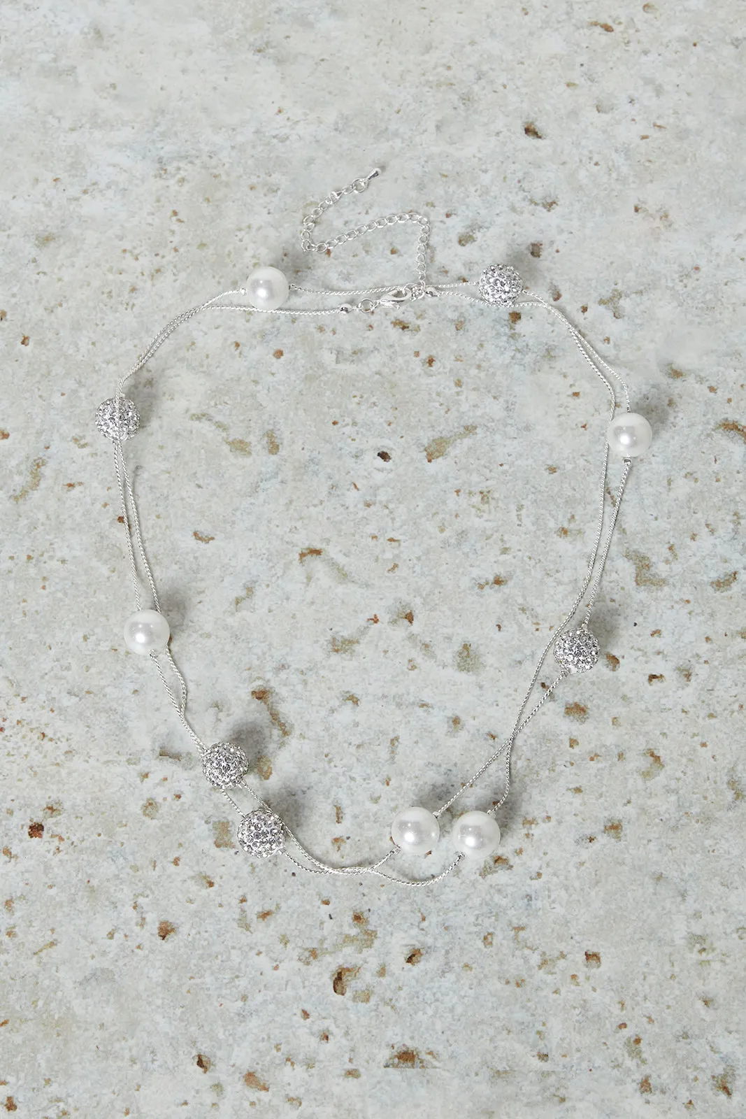 Women Silver Embellished Necklace sold by Redtag