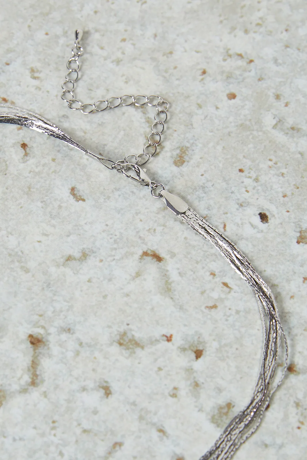 Women Silver Embellished Necklace sold by Redtag product image thumbnail 3