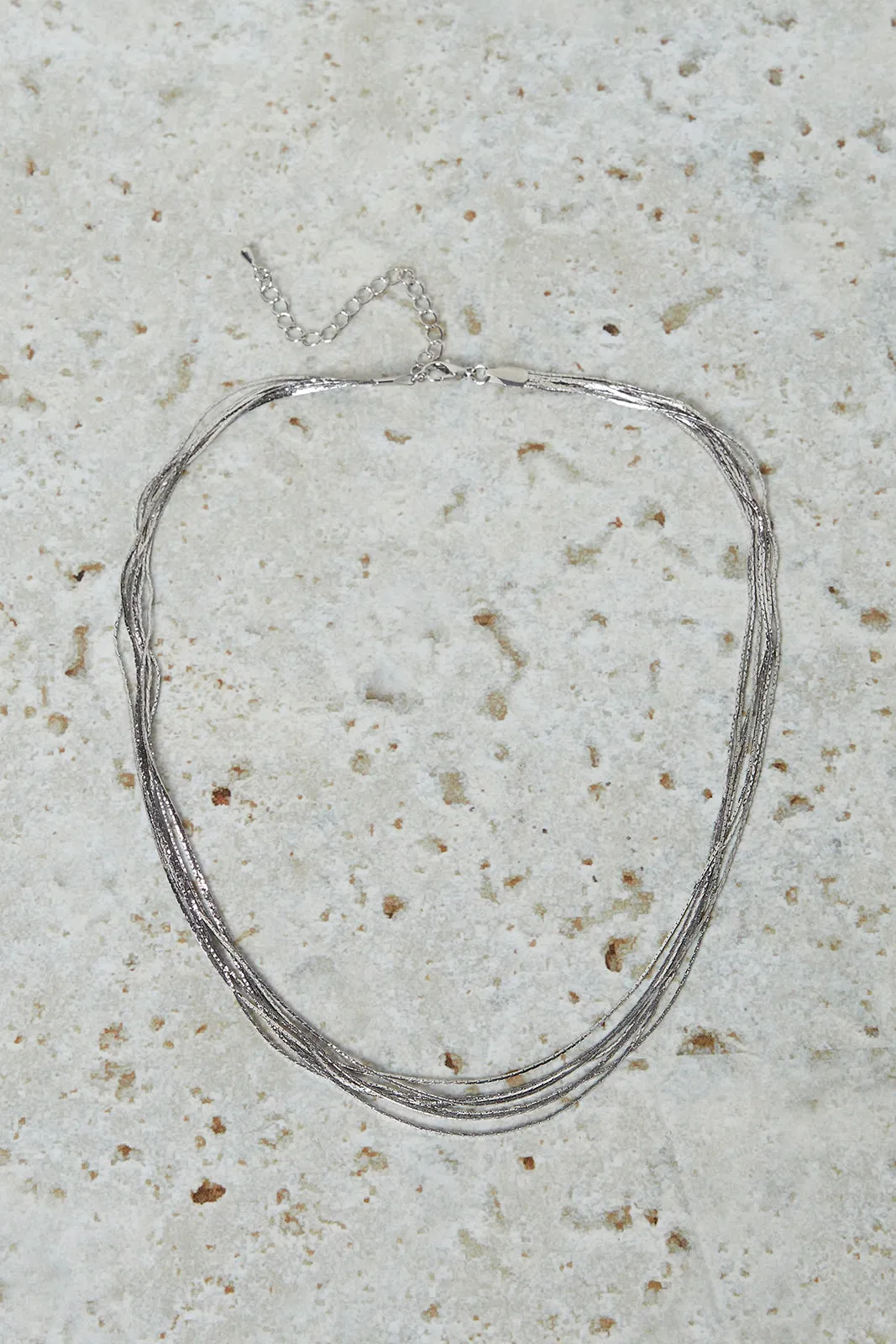 Women Silver Embellished Necklace sold by Redtag