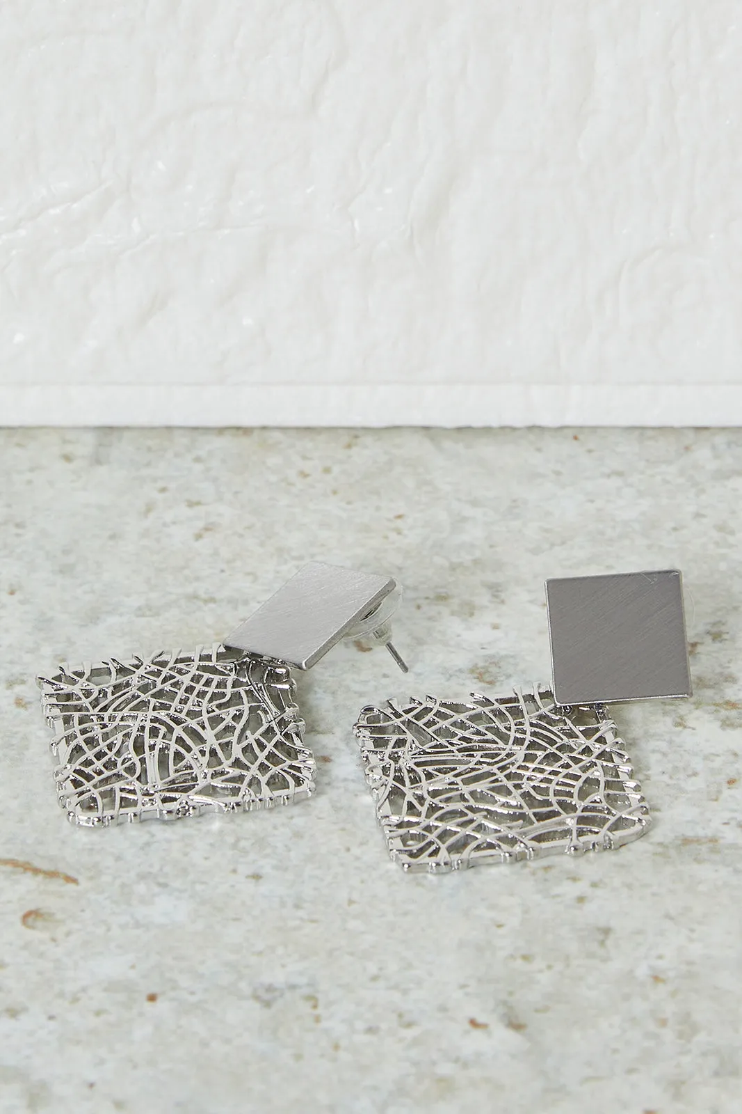 Women Silver Embellished Earrings sold by Redtag product image thumbnail 2