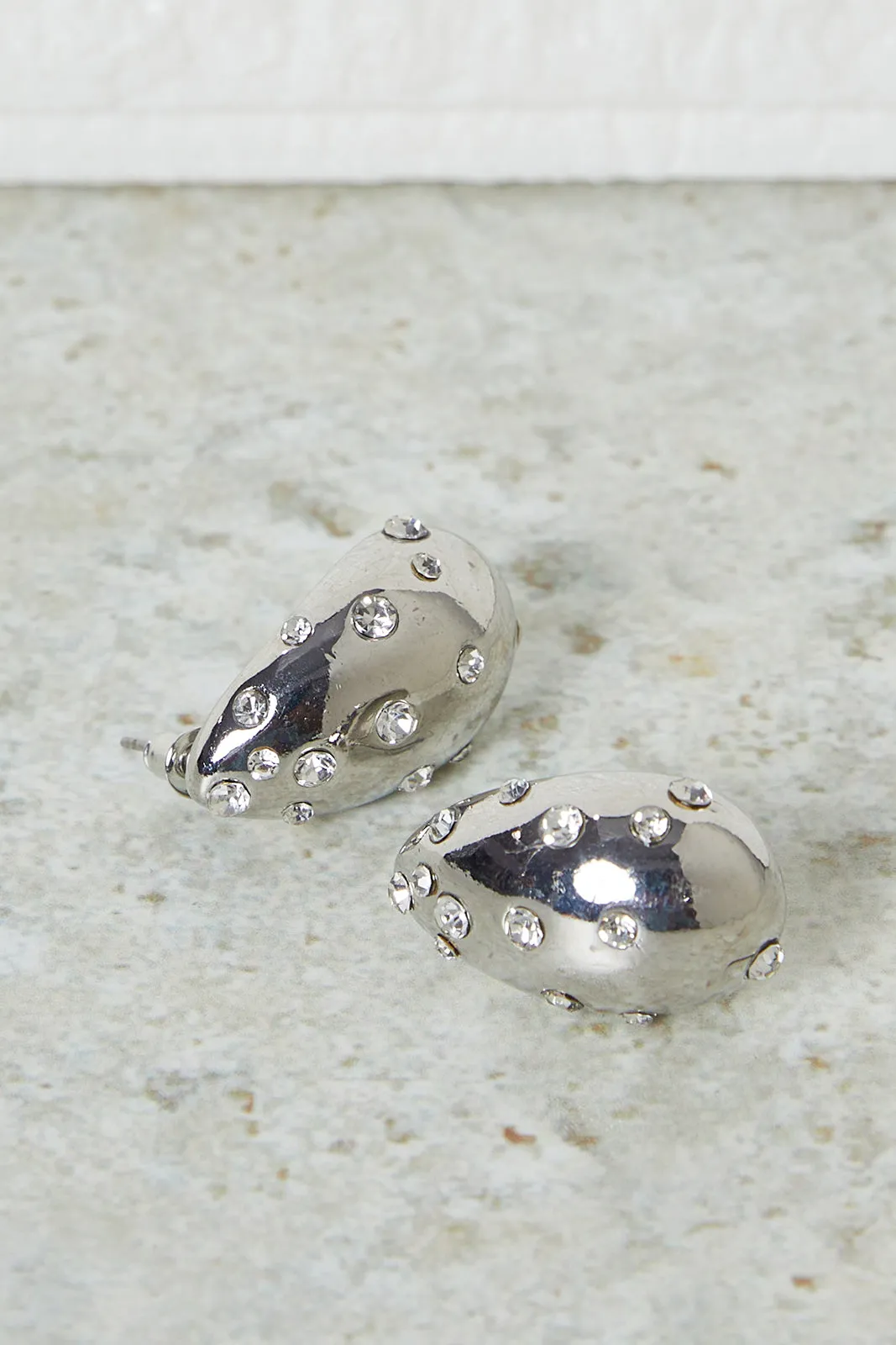 Women Silver Embellished Earrings sold by Redtag product image thumbnail 2