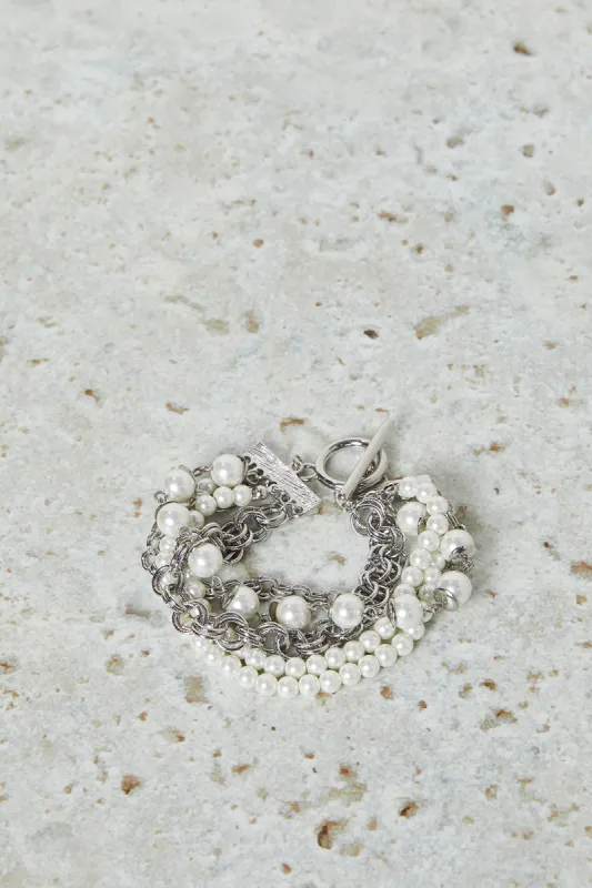 Women Silver Embellished Bracelet sold by Redtag